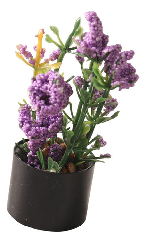 Aplicável A 1/12 Adorno De Bonsái De Flores En Miniatura