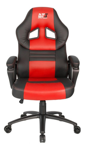 Cadeira de escritório DT3sports GTS gamer ergonômica  vermelha com estofado de pu