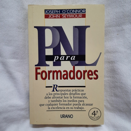 Libro Pnl Para Formadores. Joseph O'connor Y John Seymour