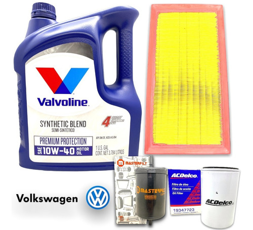 Kit 3 Filtros + Aceite 10w40 Vw Bora Beetle Golf 1.8t 2.0t 