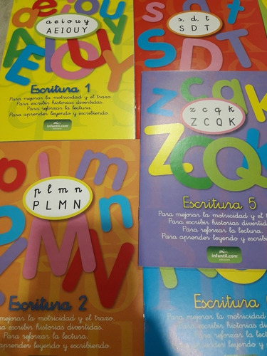 Kit De 8 Cuadernillos De Escritura Para Niños  Super Promo!!