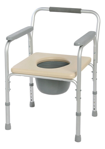 Silla Inodoro Asiento Portátil C/apoyabrazos Silfab I1020