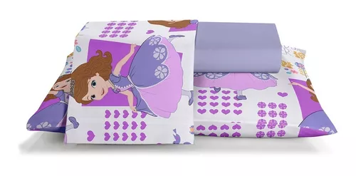 Jogo de cama infantil princesa sofia