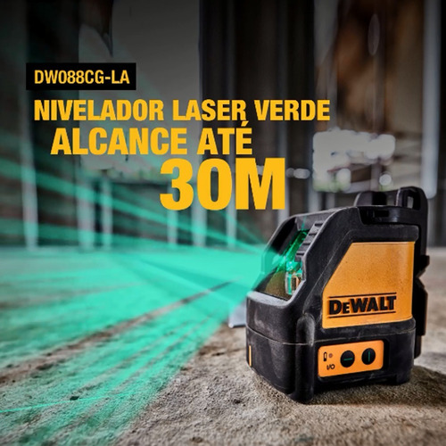 Nível Laser Verde Dewalt Dw088cg-la 15m + Acessórios | Parcelamento sem  juros