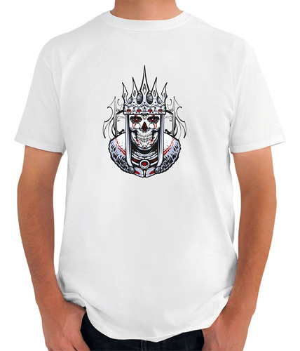 Playera Con Diseño De Calavera Rey Emperador