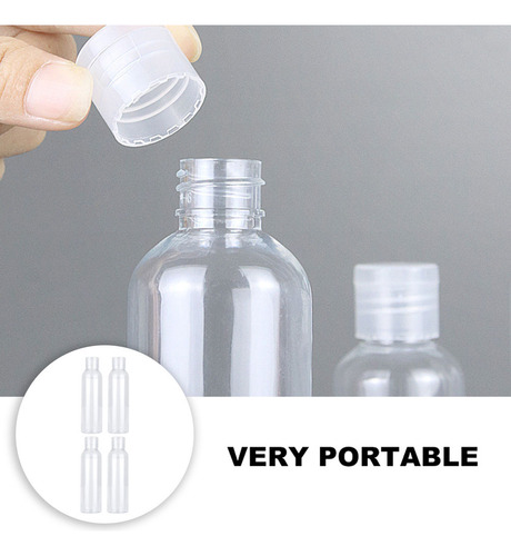 6 Botellas De Loción Vacías De 120 Ml De Emulsión Rellenable