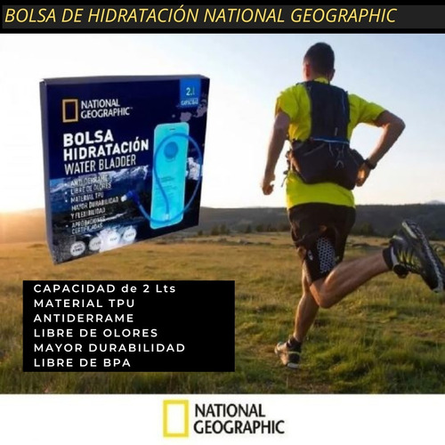 Imagen 4 de 9 de Bolsa Hidratacion National Geographic 2 L Running Trekking