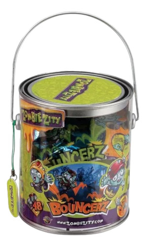 Zombie Zity Balde Tacho Con Figuras , Slime Y Acces. Dracco 