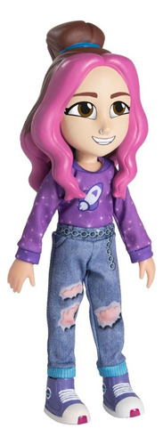 Boneca Katlen Dos Rosa Youtuber Vinil 25 Cm - Baby Brink