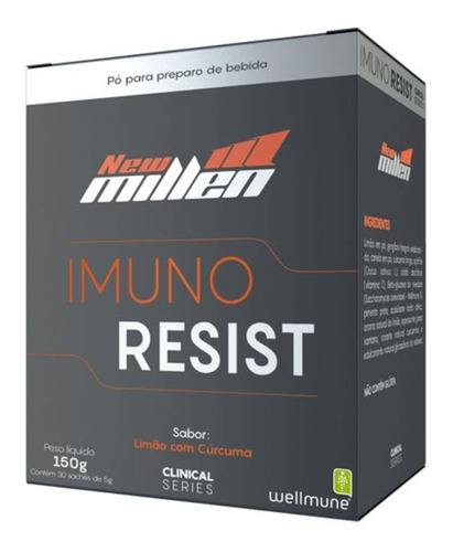 Imuno Resist - 150g Limão Com Cúrcuma - New Millen