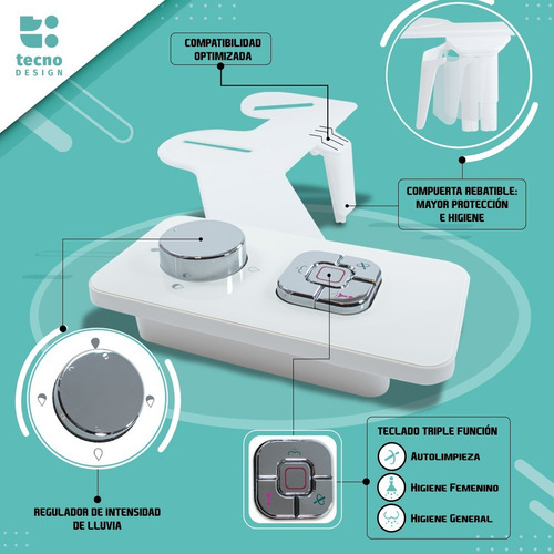 Imagen 7 de 10 de Bidet Matic Ducha Para Inodoro Eco Bidet Plus Universal Mano