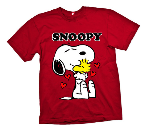 Polera Diseño Snoopy Unisex Estampada Dtf Cod 005 - Senshi