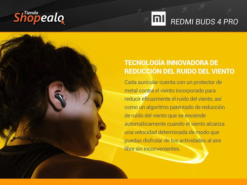 Imagen 7 de 10 de Auriculares Inalámbricos Bluetooth Xiaomi Redmi Buds 4 Pro +