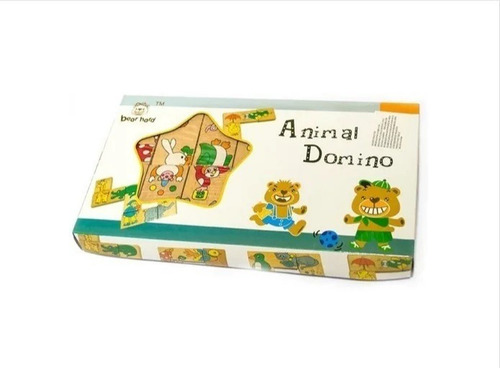 Domino De Madera De Animales