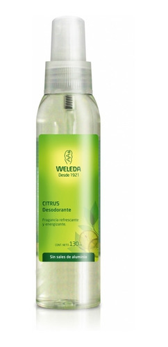 Imagen 1 de 7 de Desodorante De Citrus Weleda *celiaco * Vegano 