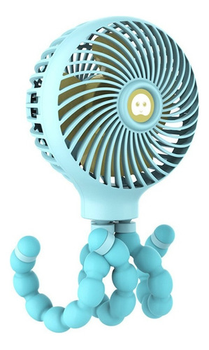 Mini Ventilador Portátil Para Cochecito De Bebé, Pulpo Flexi