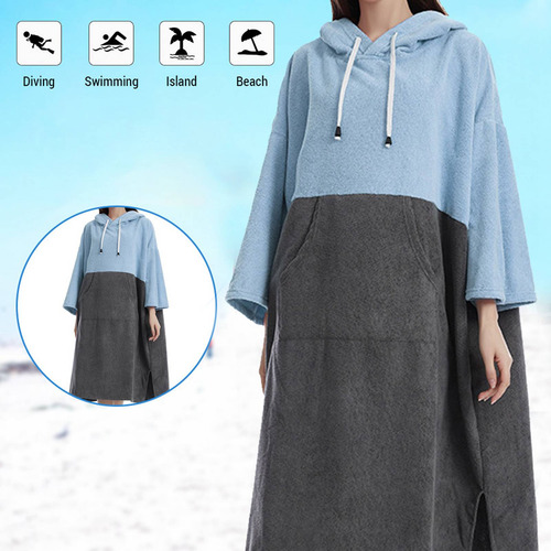 Toallas De Baño, Bata De Secado Rápido Para Piscina, Poncho