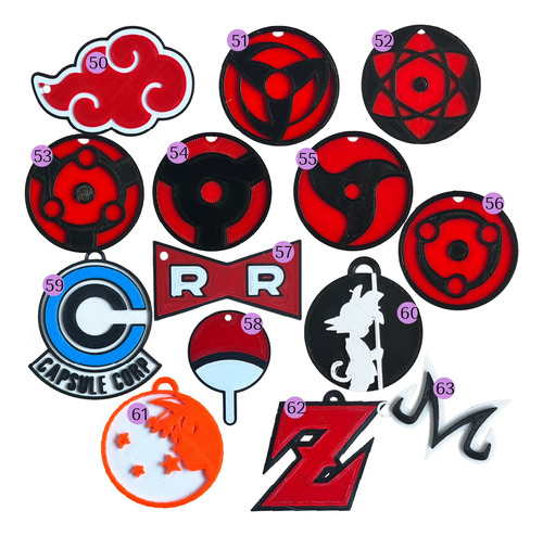 Llaveros Futbol / Anime / Bandas Rock Souvenir 3d X 30 Unid
