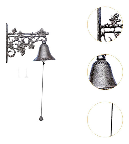 . Campana De Cena, Timbre De Mano, Timbre Colgante De Hierro