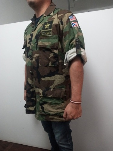 7k Camisa Militar Ejercito Camuflada Talla M Camisola (Usado)