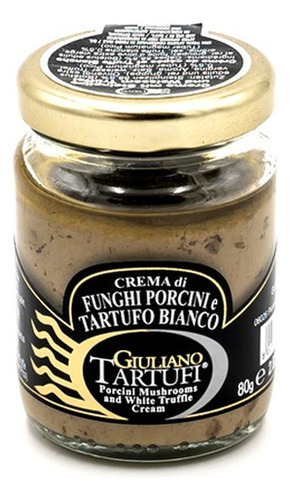 Salsa Trufa Blanca Hongo Porcini Giuliano Tartufi Italia 80g