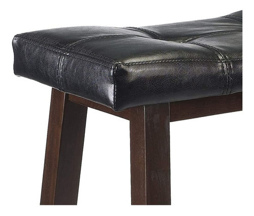 Banqueta de bar antiga com 73 cm de altura, banco de cozinha marrom escuro