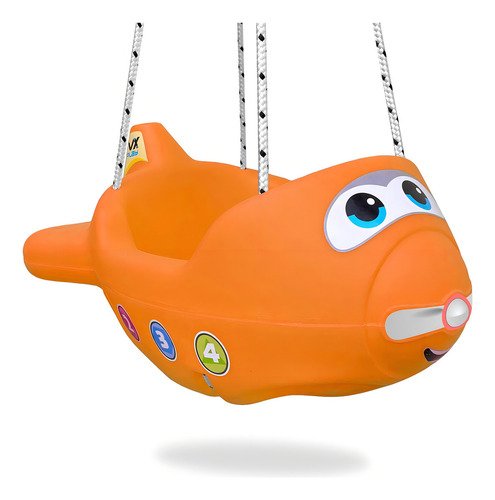 Balanço infantil VX Play Avión bebés - 1 assento - Laranja