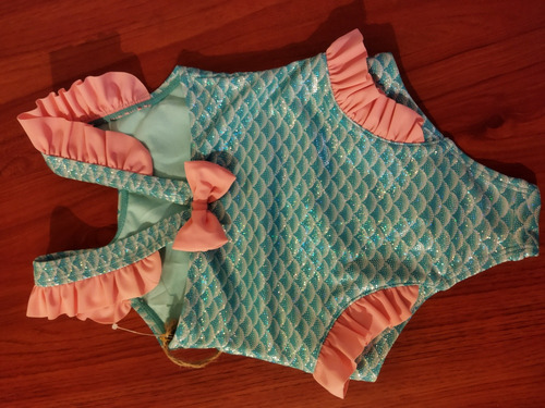 Traje De Baño Niña, Bebé, Diseño Sirenita. Día Del Niño.