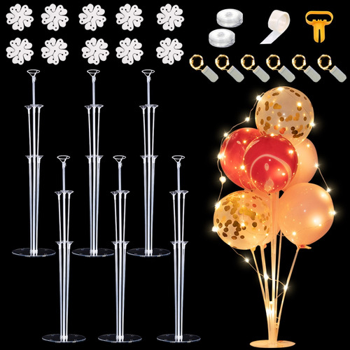 Kits De Soporte De Mesa Para Globos Con Cuerdas De Luces Led