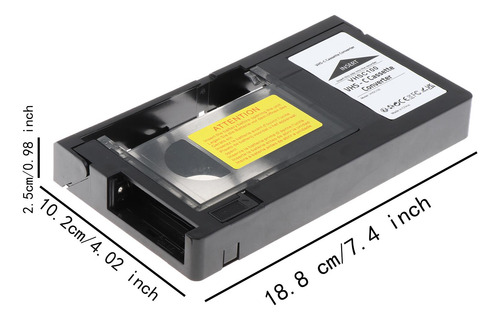 Adaptador De Casete , 12 Mm, Svhs, Svhs-c A Vhs, Convertidor
