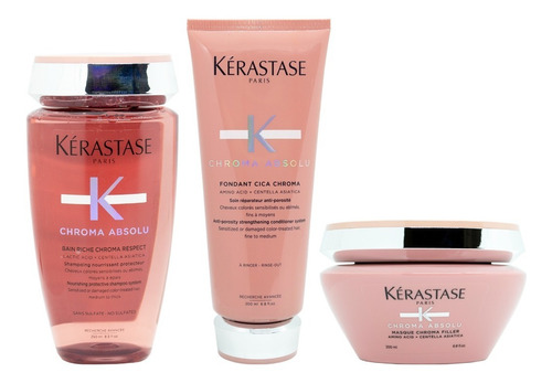 Kerastase Chroma Shampoo Enjuague Mascara Chico 6c