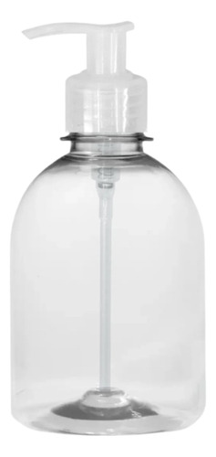 10 Frascos 250ml Pet Álcool Gel Sabonete Com Pump Branco