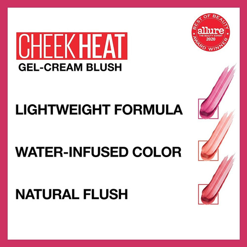 Maybelline - Crema De Gel De Calor Para Mejillas, Ligera