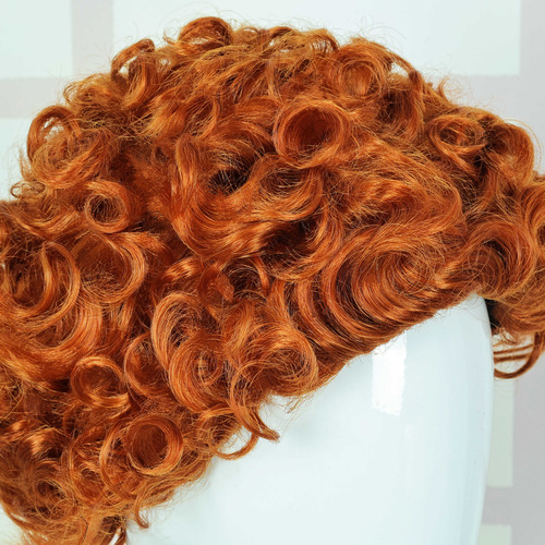 Queentas Cabello Pelucas For Mujer Rizada Rojo Cobrizo Queentas MZFP15293