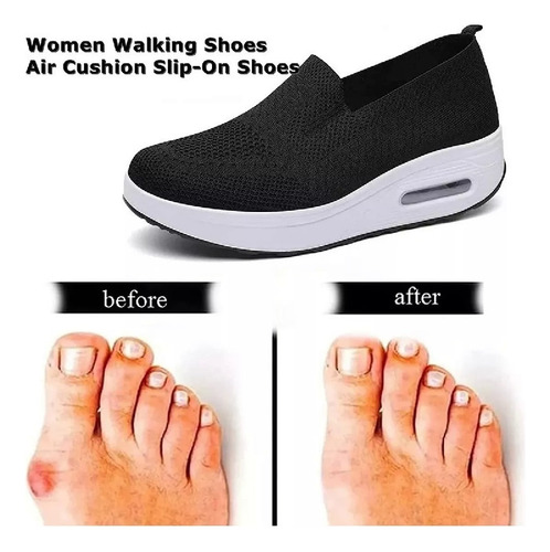 Zapatillas Ortopédicas Con Amortiguación De Aire Color Puro