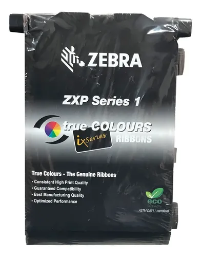 Ribbon Color Ymcko 100 Impr P/ Zebra Zxp1 800011-140 | Frete grátis
