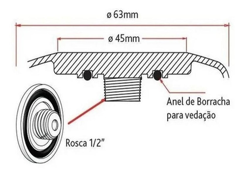 Kit Com 42 Refletores Para Piscina Led Rgb 5w Smd Luminária