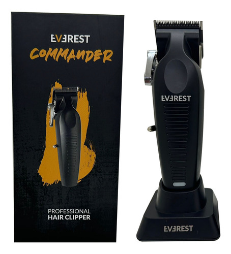Máquina De Corte Clipper Everest Commander Color Negro