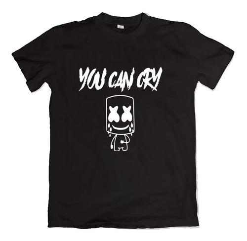 Remera You Can Cry Marshmello Fornite Dj Unisex Dj Algodon