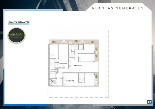 Imagen 8 de 11 de Urban Punta Carretas Ii (101) - Venta Apartamento 1 Dormitorio En Punta Carretas - Terraza - En Obra Estrena 2023!