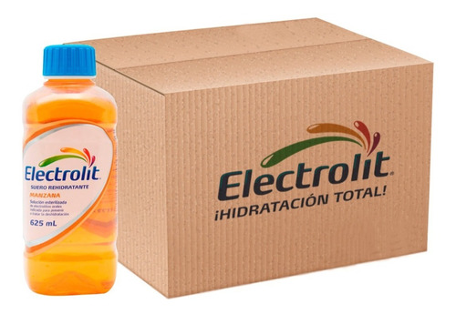 Electrolit Suero Rehidratante Sabor Manzana 625 Ml (12 Pack)