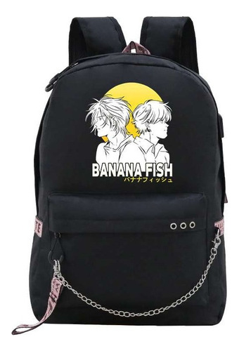 Mochila Escolar For Estudiantes De Anime Banana Fish, Mochil