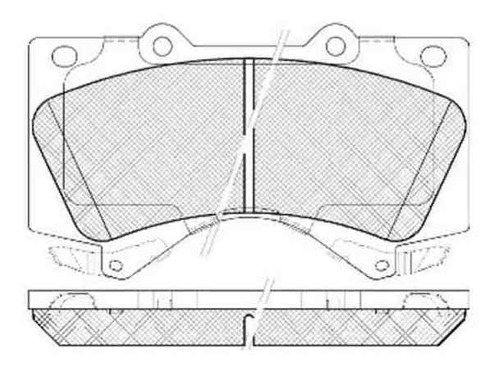 Pastilla De Freno Toyota Tundra Ii 4.0- 4.7- 5.7 4wd 07/ Del