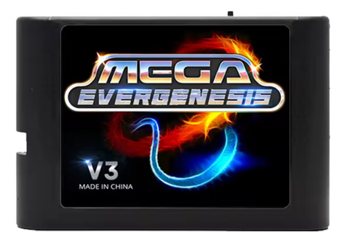 Everdrive Mega Edmd, Md V3, Usa Jp E Eur, 3000 Em 1