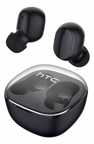 Htc Audífonos Inalámbricos Bluetooth 5.3 Tws6d Tipo C Negro 