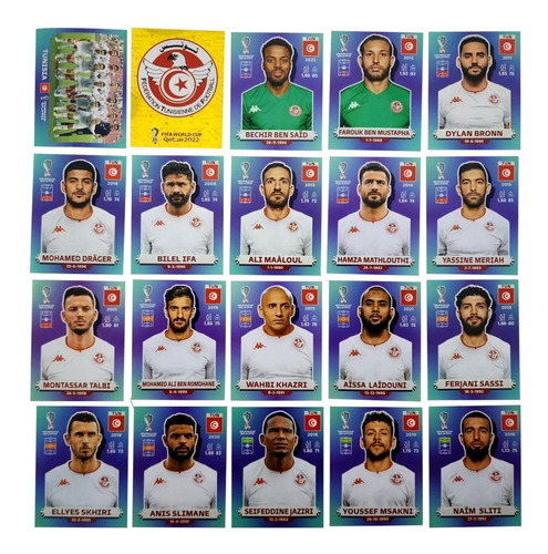 Figurinha Da Copa 2022 Seleção Da Tunisia A Pronta Personagem Tunisia
