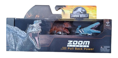 Dinosaurios Jurassic World Zoom Riders Pack X 3  Bentancor