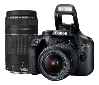 Camara Canon Eos Rebel T100 + Lentes 18-55mm + 75-300mm