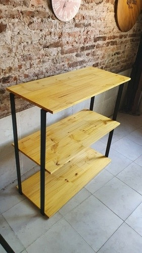 Imagen 2 de 7 de Mueble Biblioteca Estantes Repisa Industrial 100x40x100