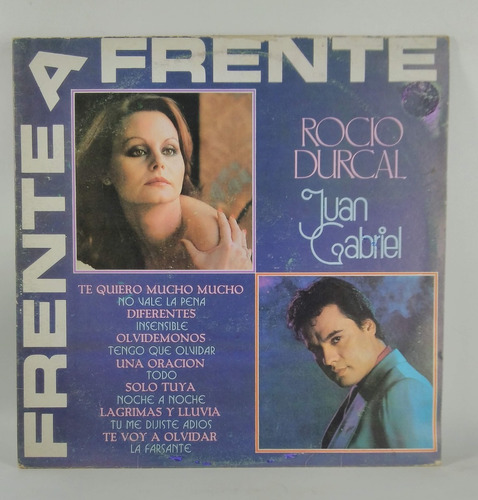 Lp Vinilo Rocio Durcal Canta  Juan Gabriel  Frente A Frente